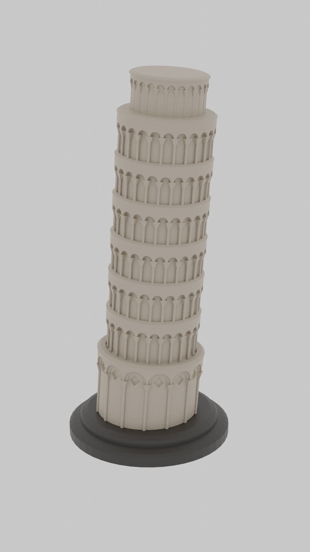 Leaning Tower of Pisa 3D model_2