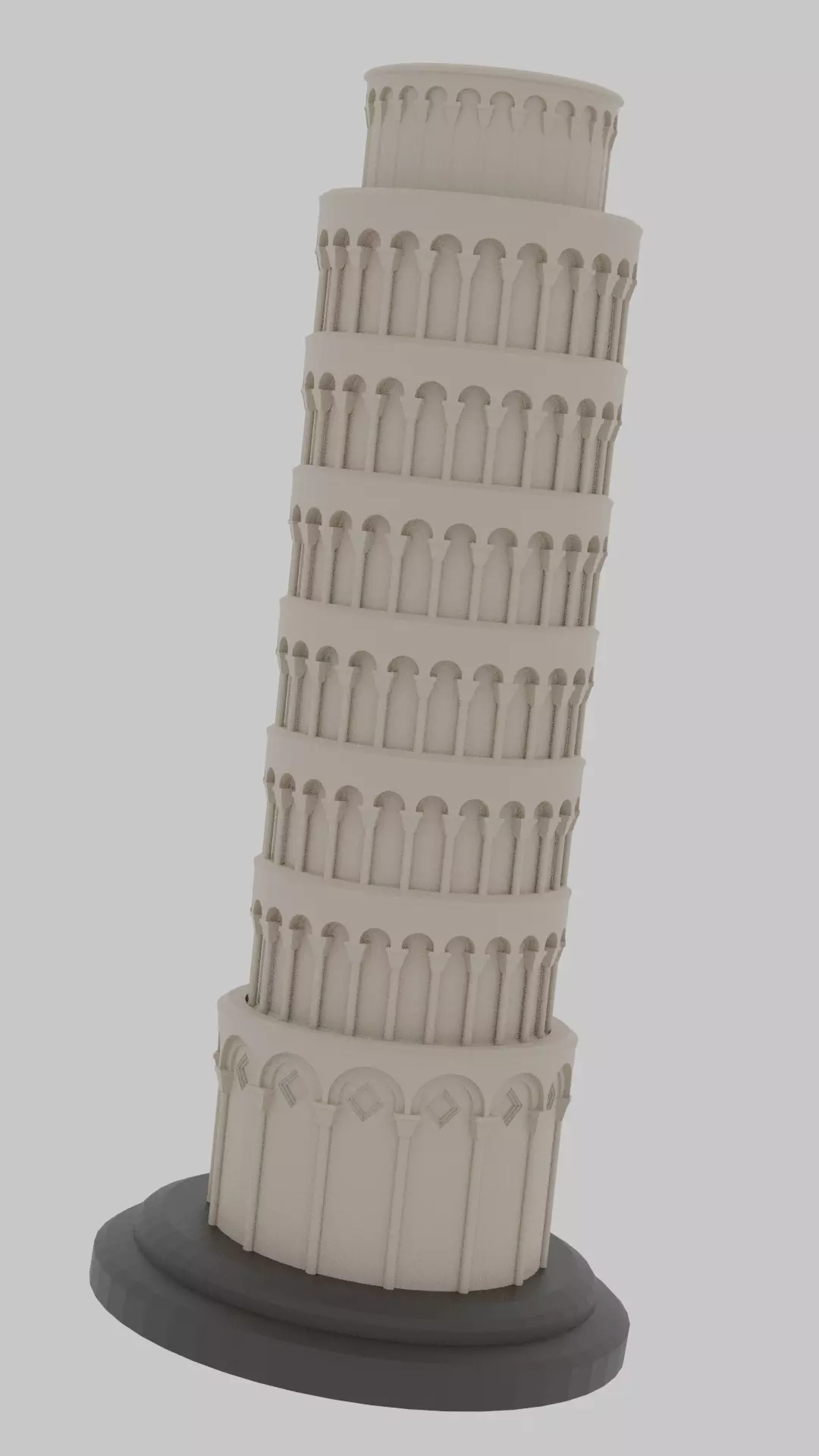Leaning Tower of Pisa 3D model_0