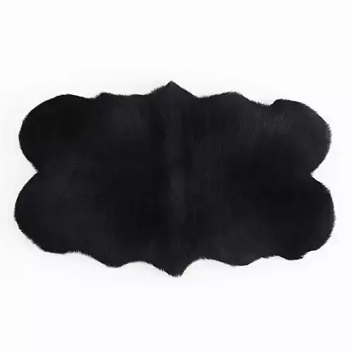 Forsyth Sheepskin Rug Black