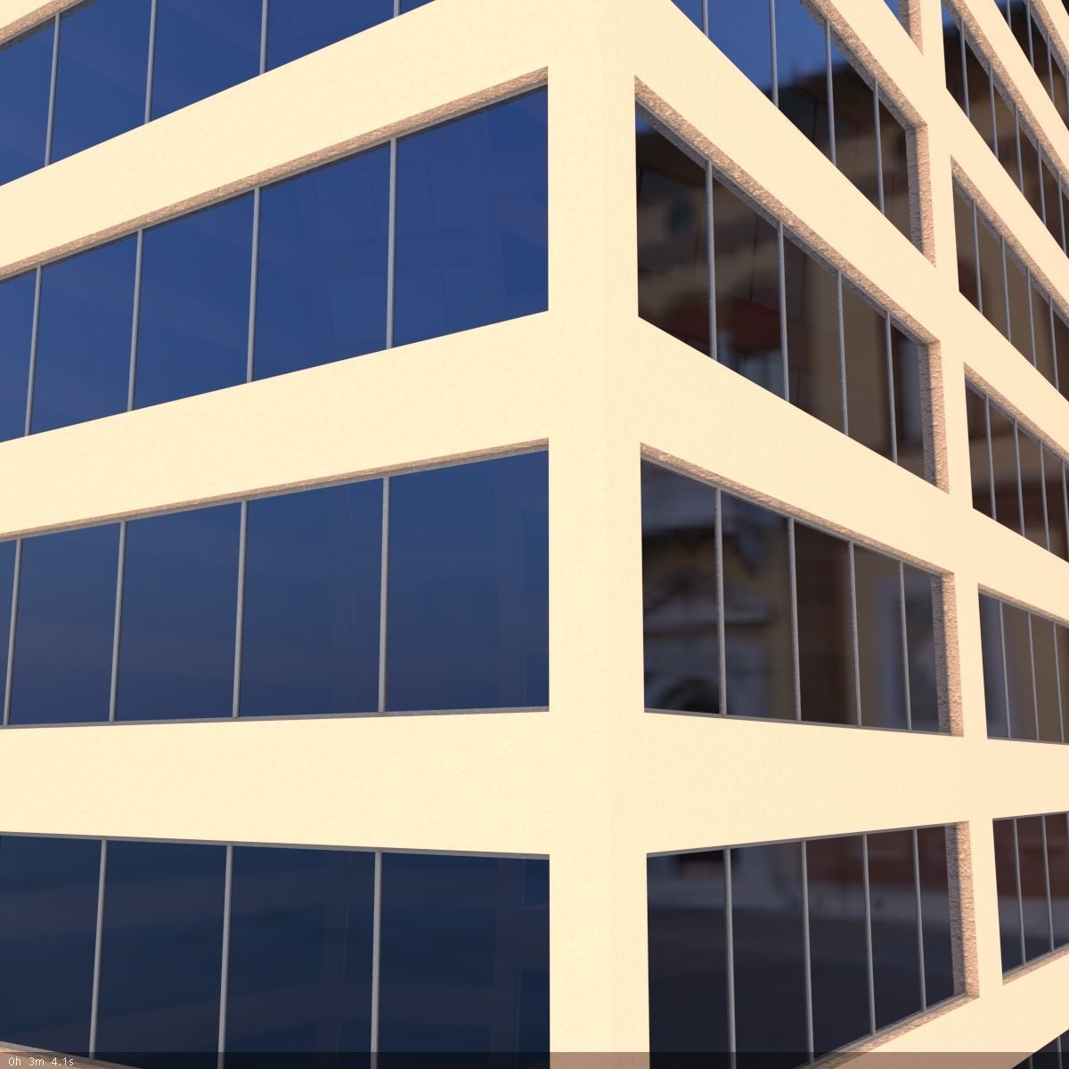Office Building 2 Low-poly 3D model_1
