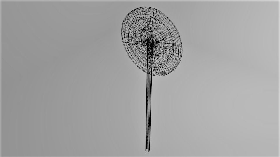 Lollipop Rainbow Swirl 3D model_4