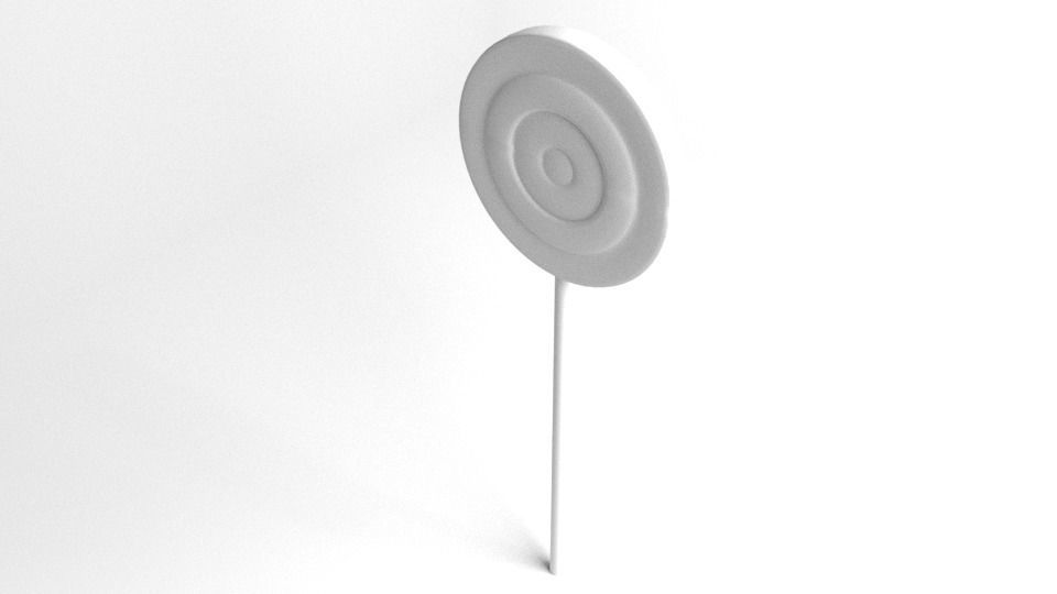 Lollipop Rainbow Swirl 3D model_3