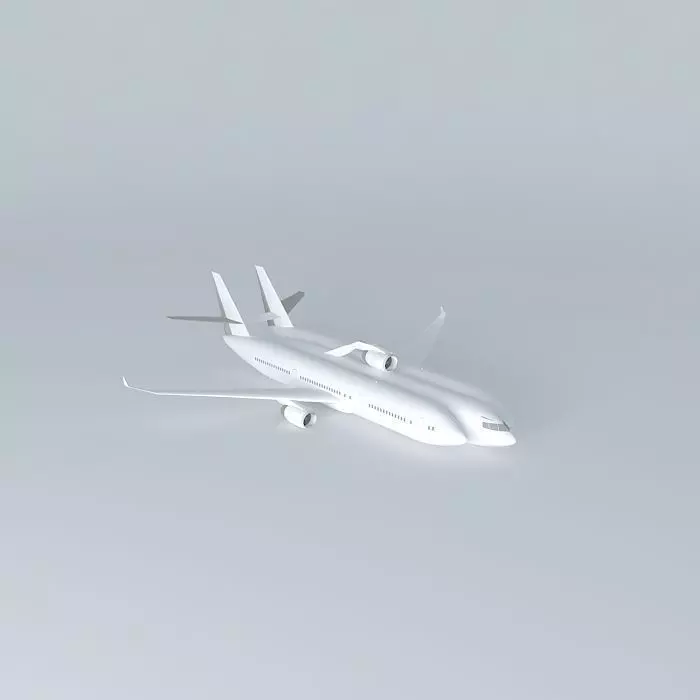 DoubleF airplane Free 3D model_0