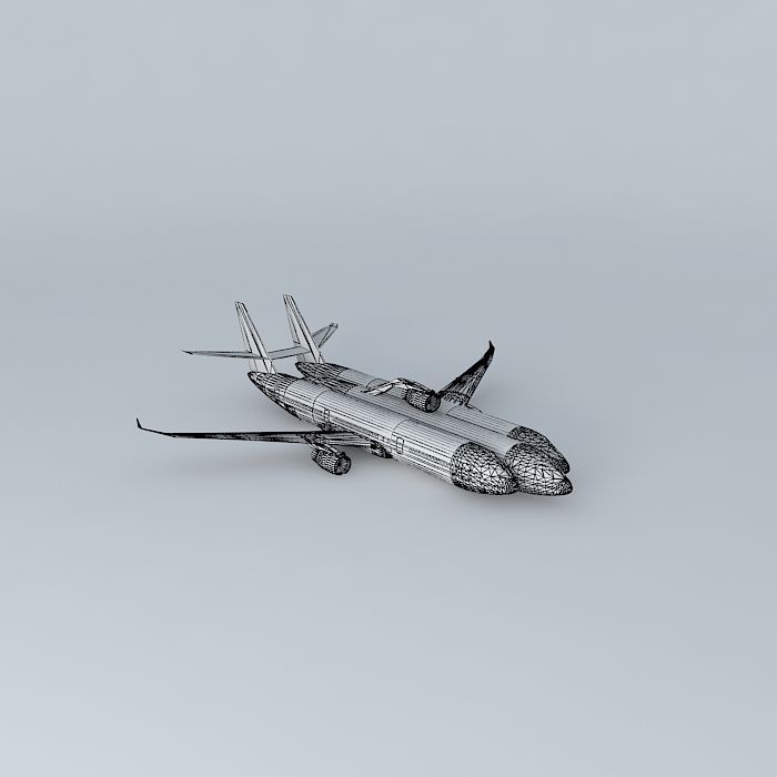DoubleF airplane Free 3D model_3