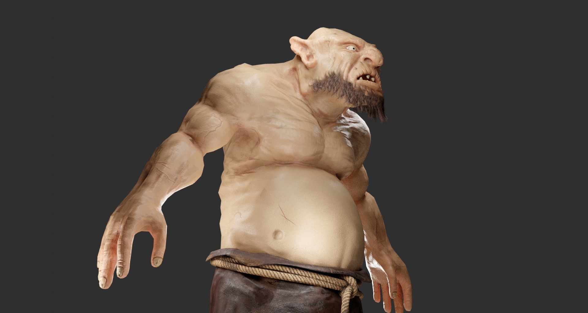 Ogre creature 3D model_4