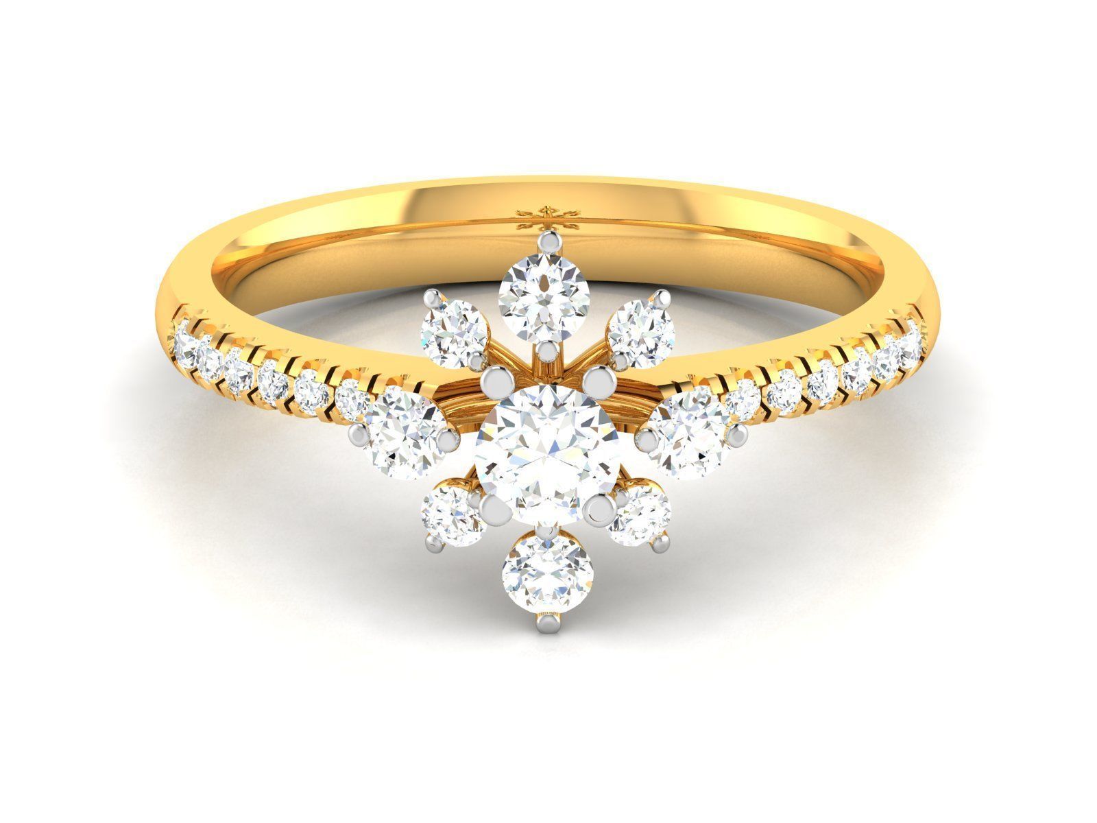 Women solitaire ring 3dm render detail  3D print model_6