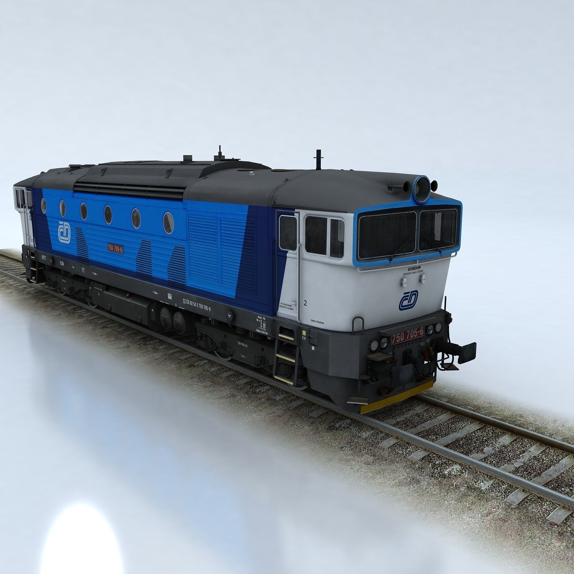 T750 Brejlovec Low-poly 3D model_2