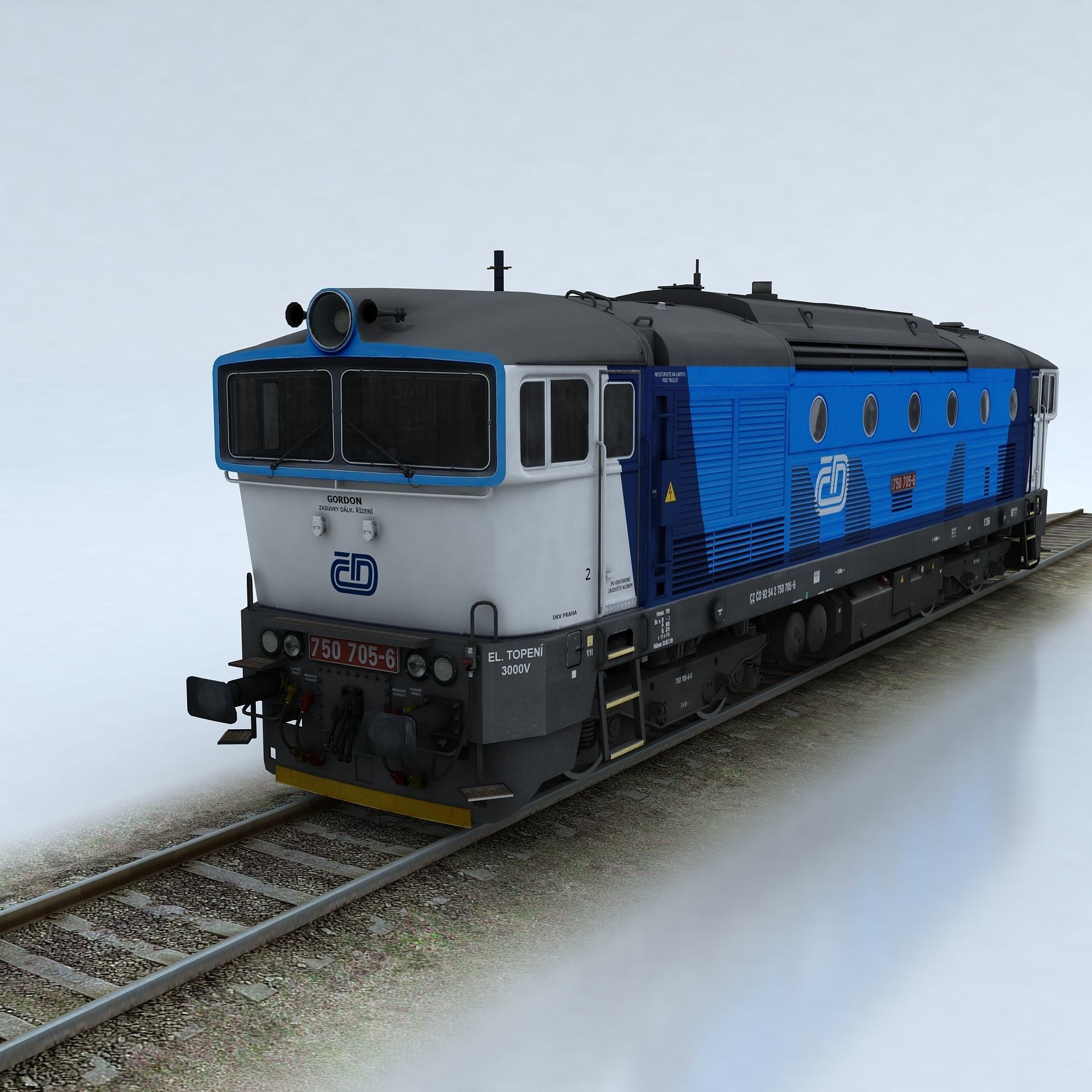 T750 Brejlovec Low-poly 3D model_5