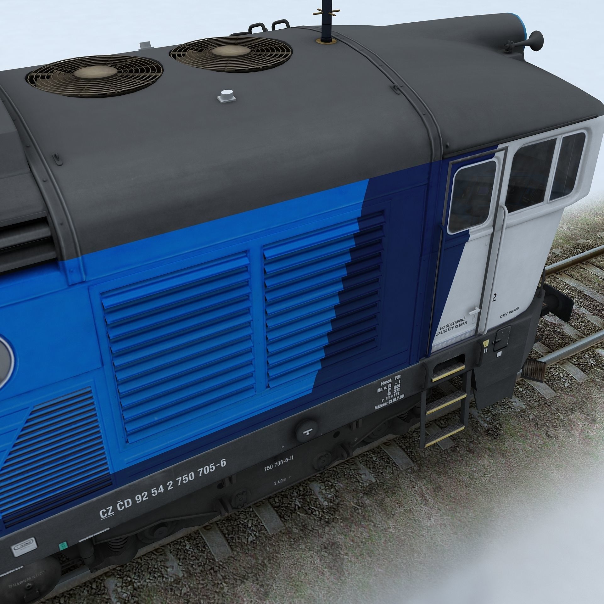 T750 Brejlovec Low-poly 3D model_7