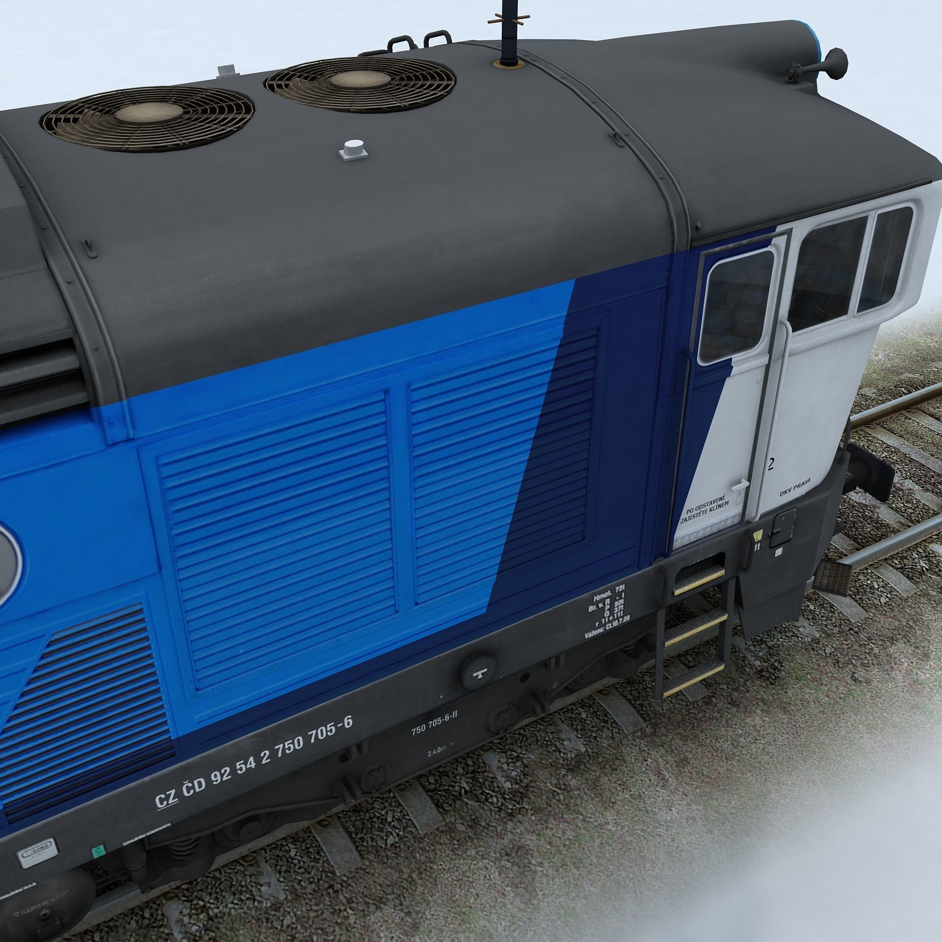 T750 Brejlovec Low-poly 3D model_6