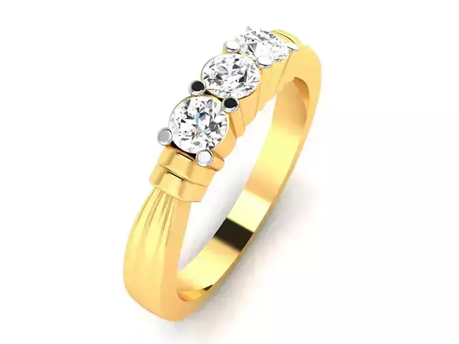 Women solitaire ring 3dm render detail 