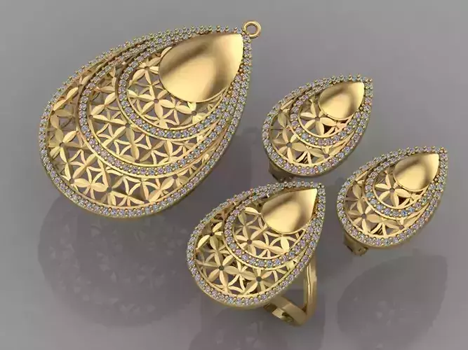 GC GOLD M0030- diamond set 