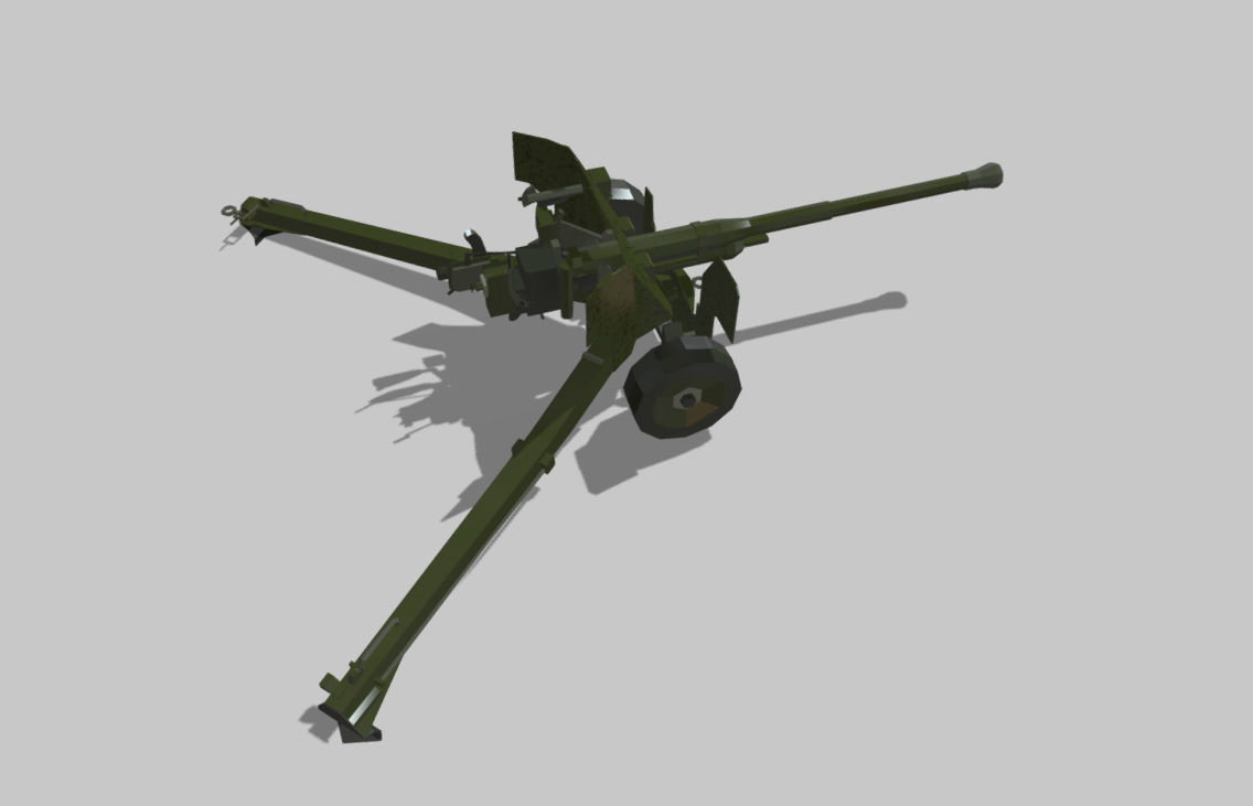 pdr AT Gun 6 MK IV Low-poly 3D model_3