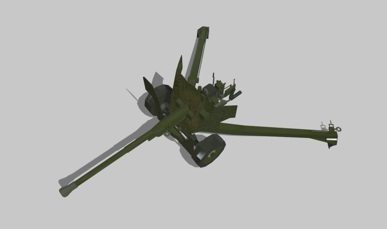 pdr AT Gun 6 MK IV Low-poly 3D model_1