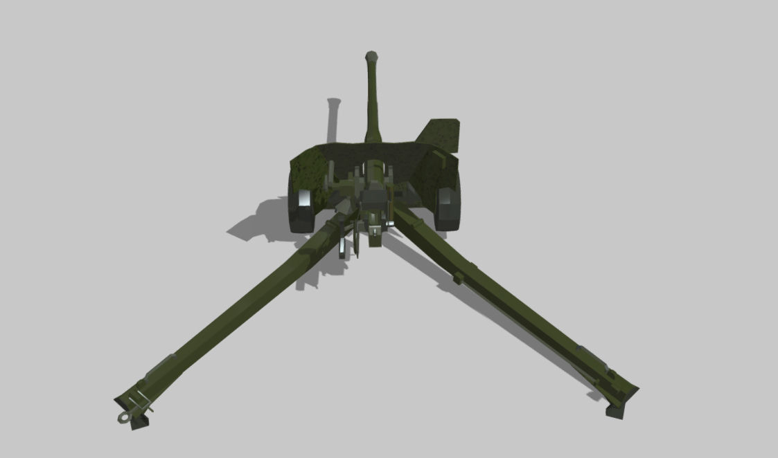 pdr AT Gun 6 MK IV Low-poly 3D model_4
