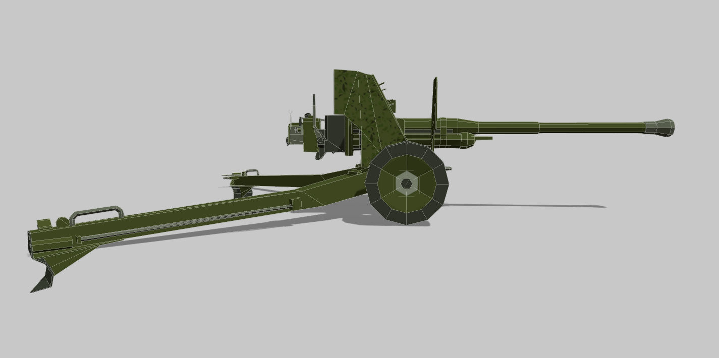 pdr AT Gun 6 MK IV Low-poly 3D model_8