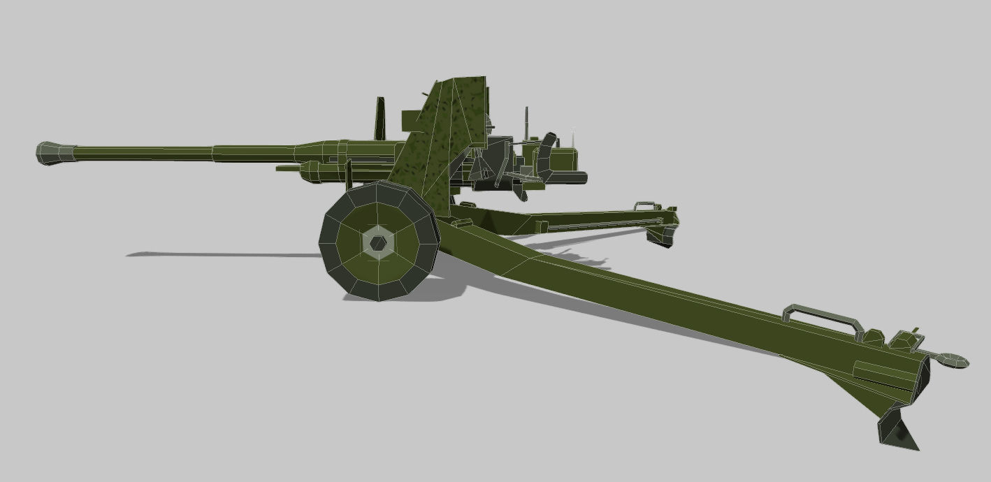 pdr AT Gun 6 MK IV Low-poly 3D model_6
