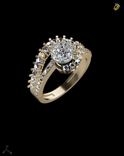 jewelry ring unique style  3D print model