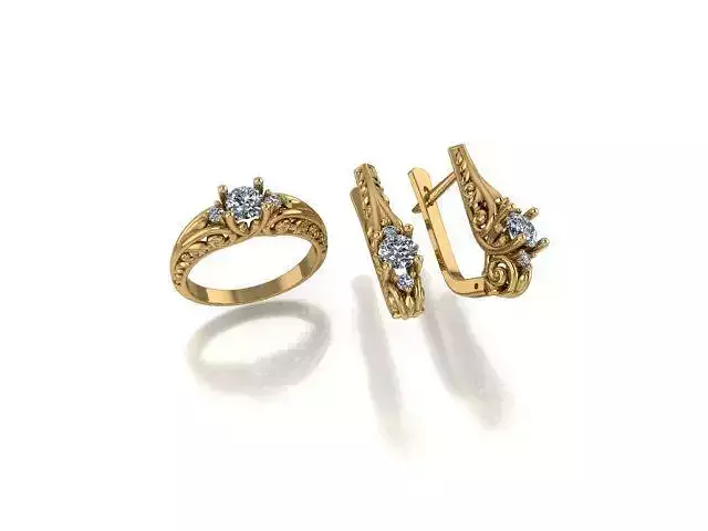 jewelry ring and earings 