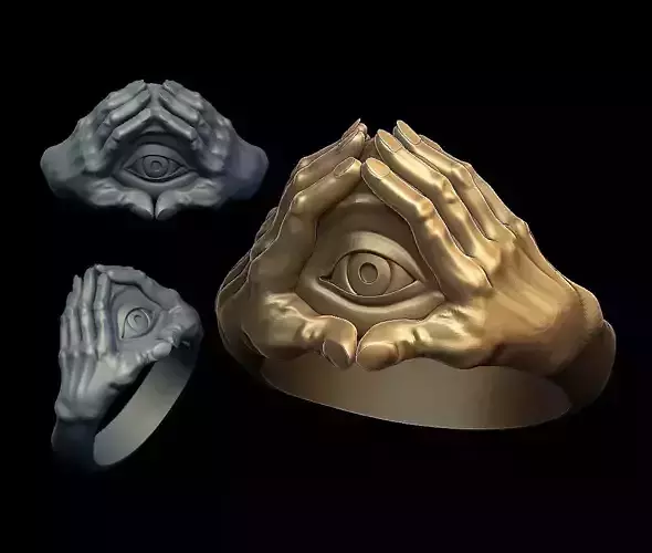 Eye in hands 3D print model