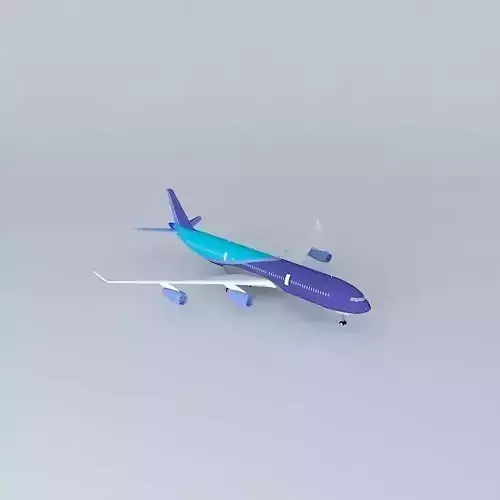AirAtlanticOcean Airbus A340 interior Free 3D model