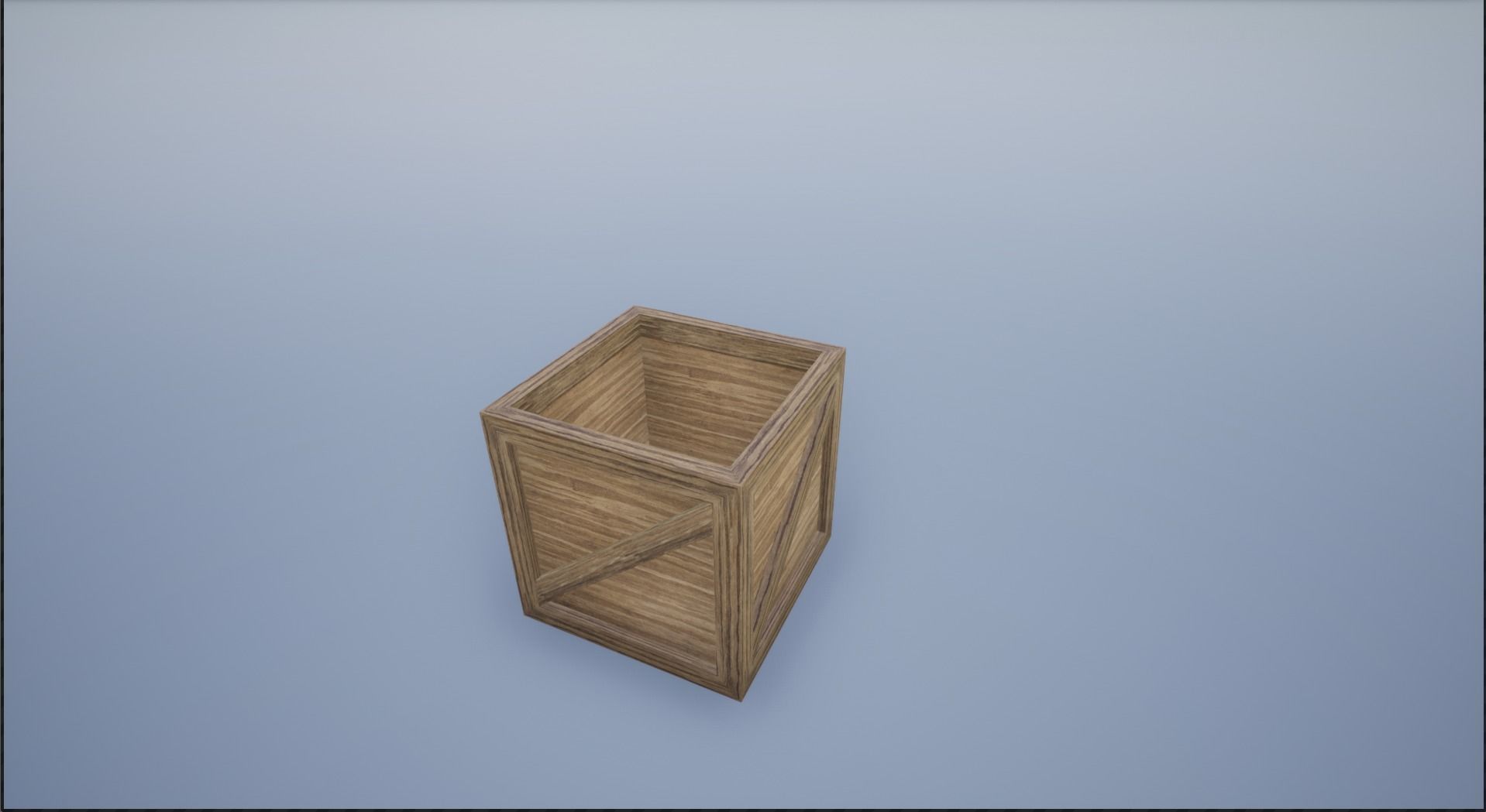 Low Poly Wooden Crates Low-poly 3D model_9