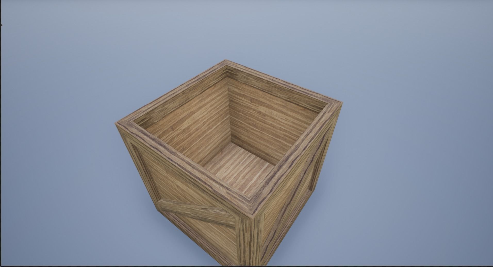 Low Poly Wooden Crates Low-poly 3D model_13