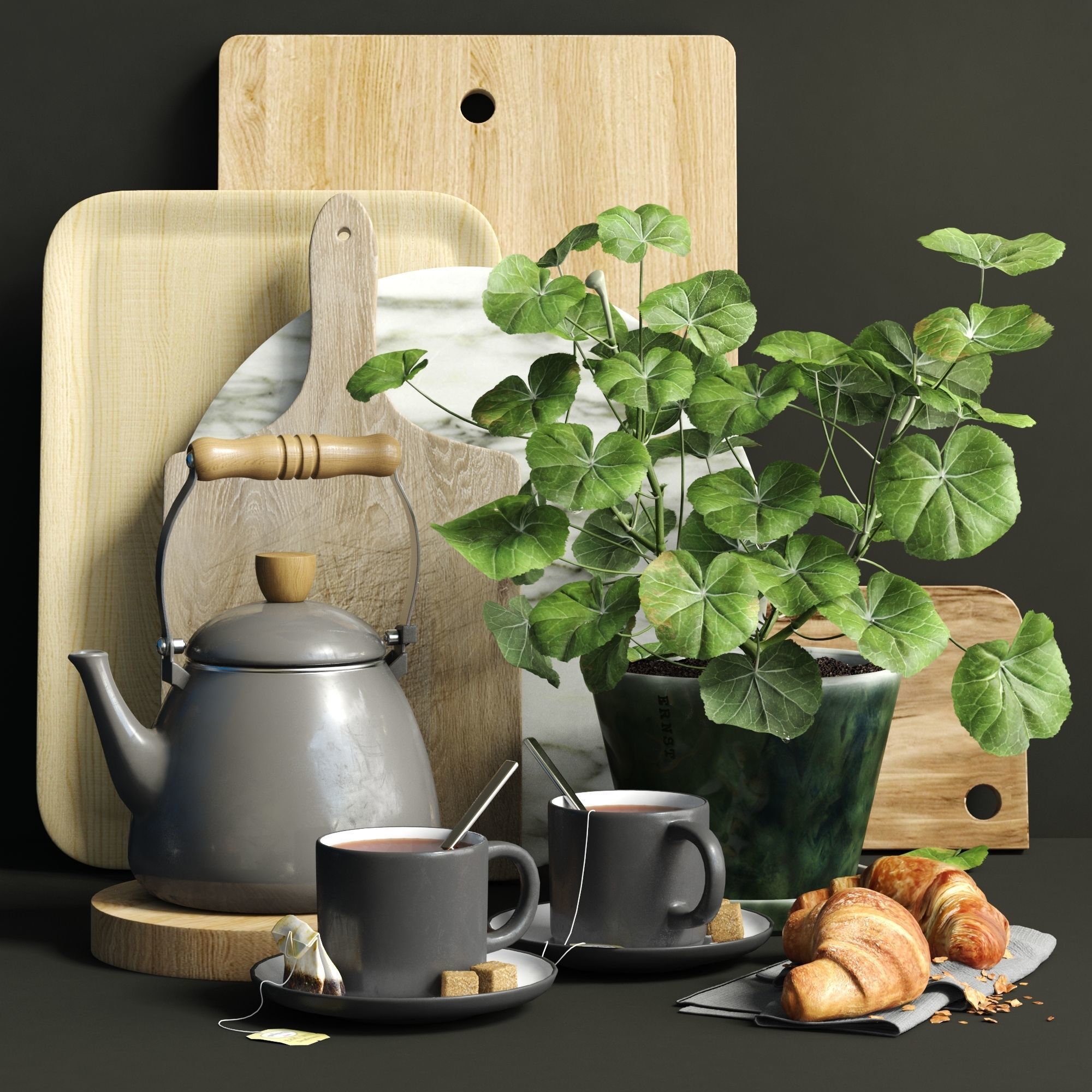 kitchen set 07 3D model_1