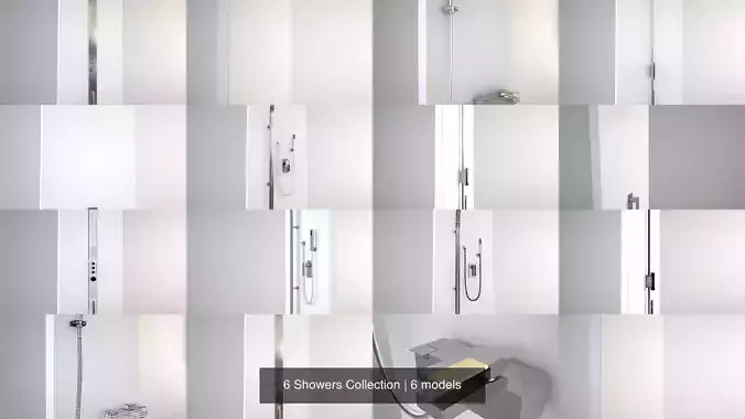 6 Showers Collection stainless steel shower head