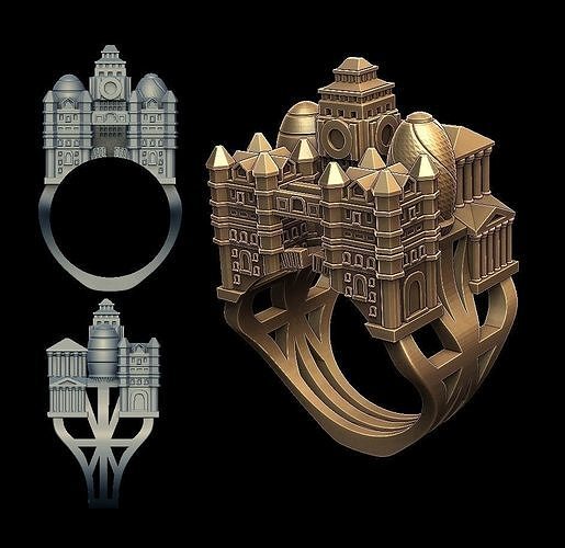 LONDON ring 3D print model