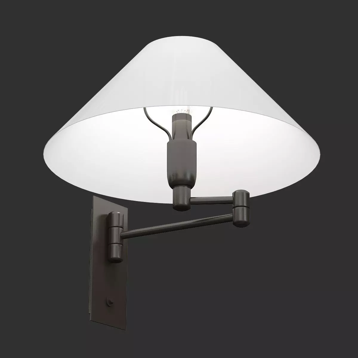Ahmosis wall lamp with shade 3D model