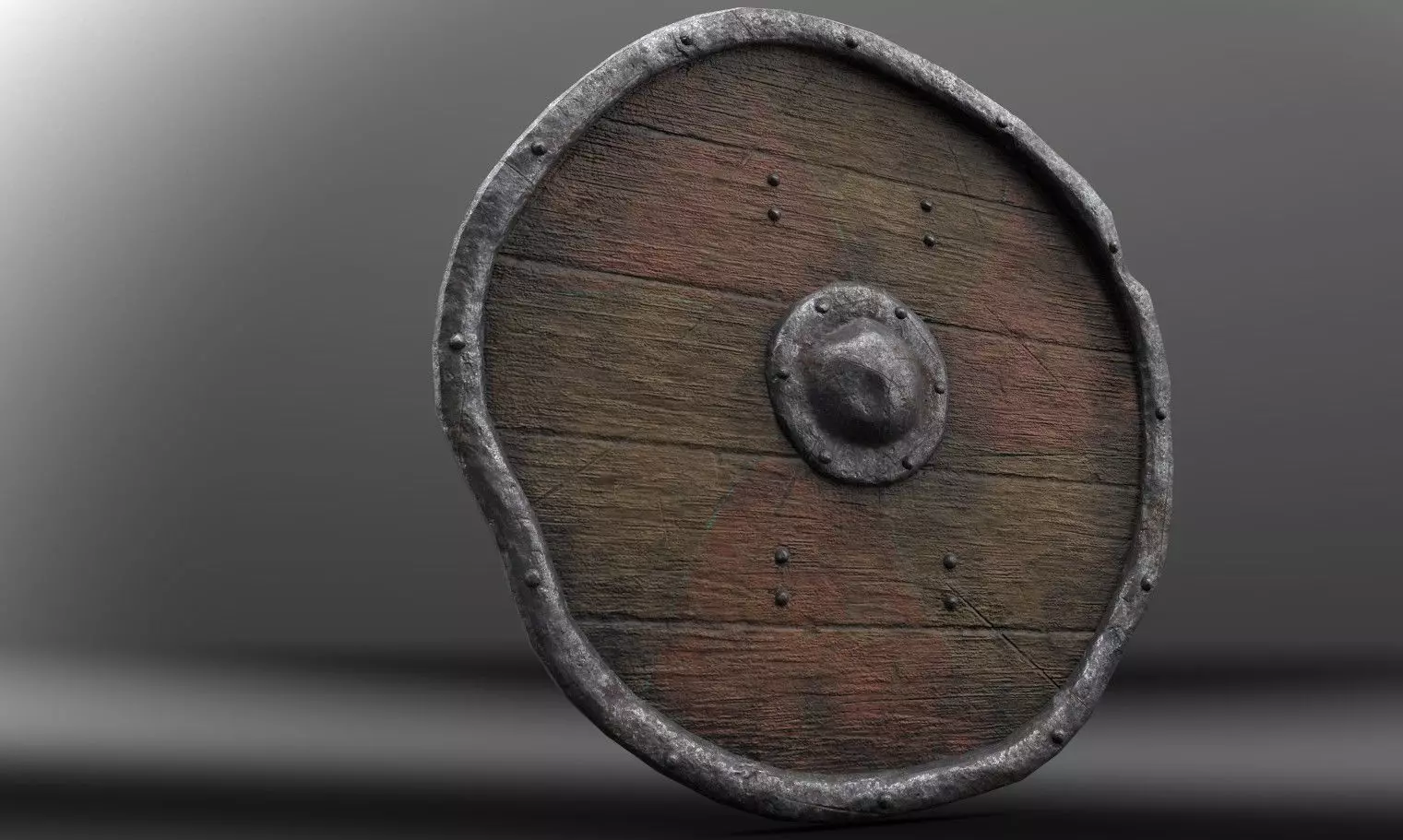 viking shield Free low-poly 3D model