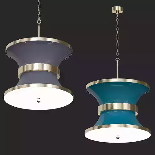 PAGODA two pendant lights silver