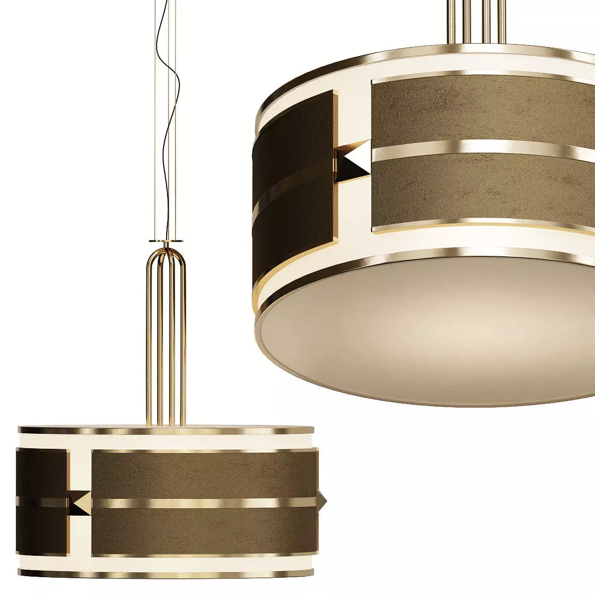 DECORATIVE drum hanging from ceiling 3D model_0