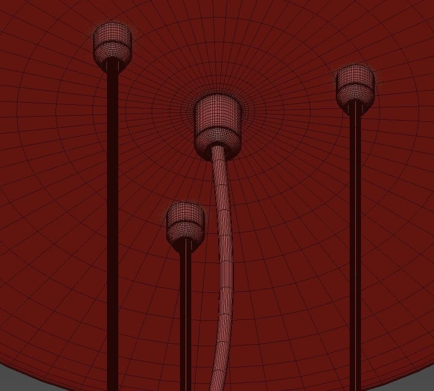 DECORATIVE drum hanging from ceiling 3D model_3