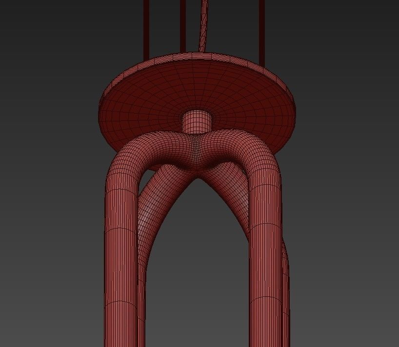 DECORATIVE drum hanging from ceiling 3D model_5