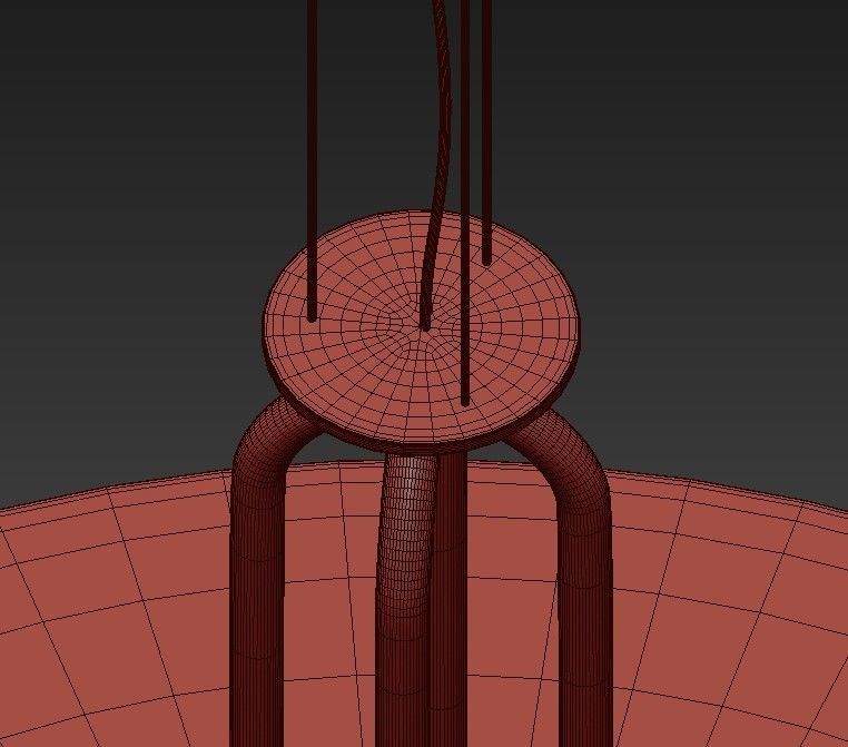 DECORATIVE drum hanging from ceiling 3D model_7