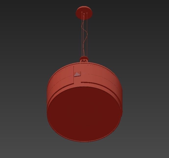 DECORATIVE drum hanging from ceiling 3D model_4