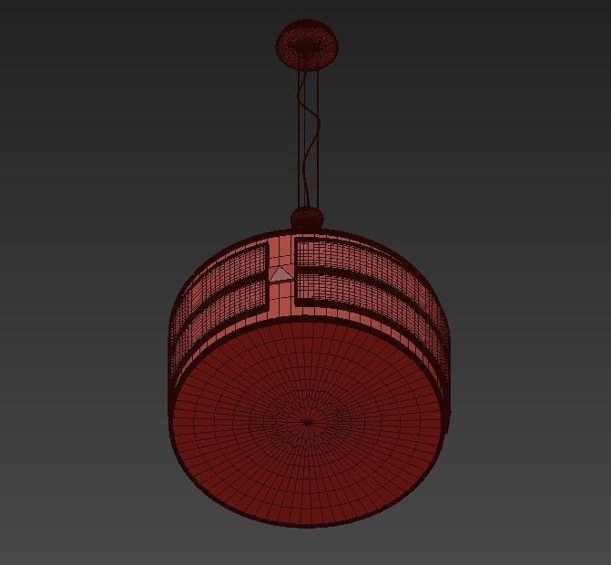 DECORATIVE drum hanging from ceiling 3D model_6