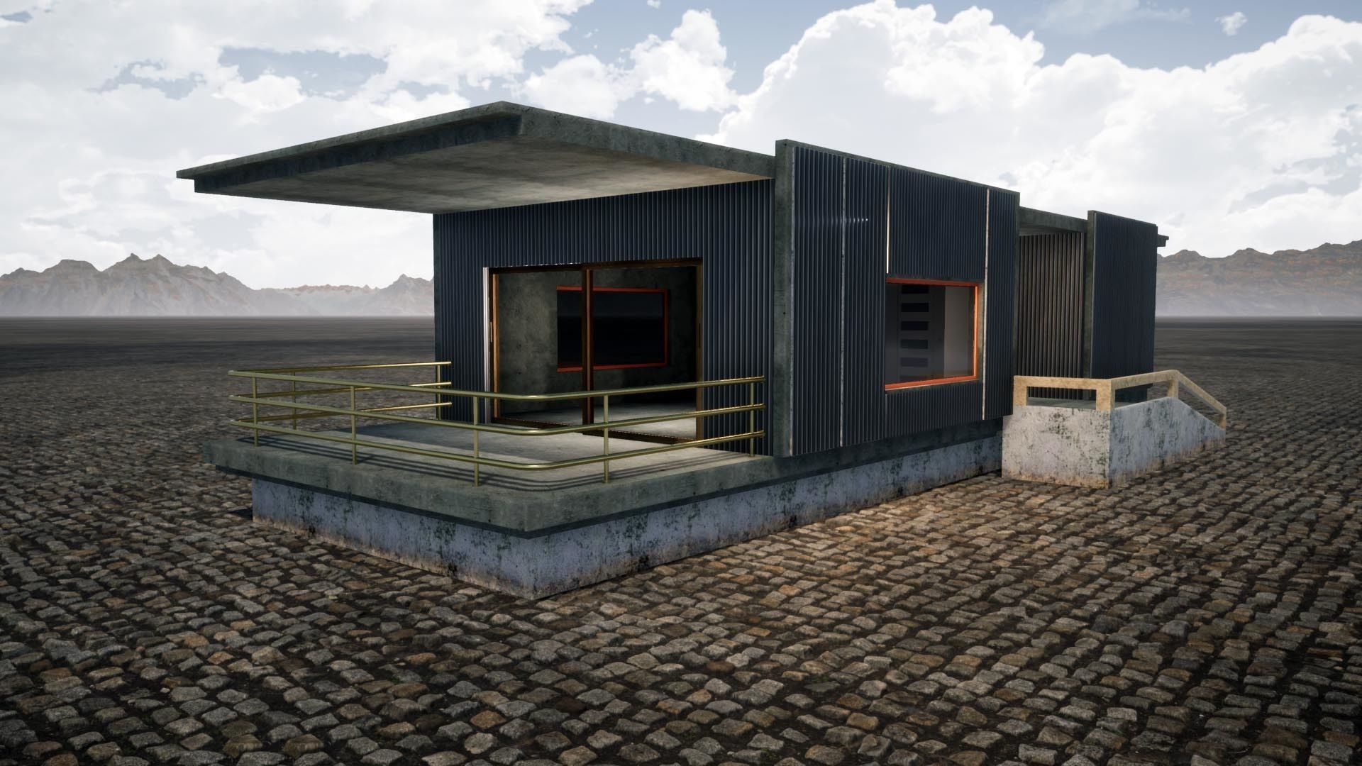 Urban Style House Free 3D model_1