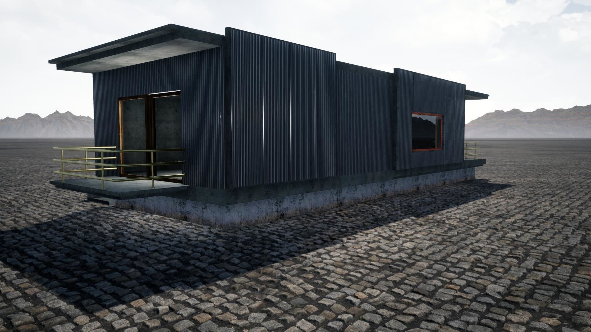 Urban Style House Free 3D model_2