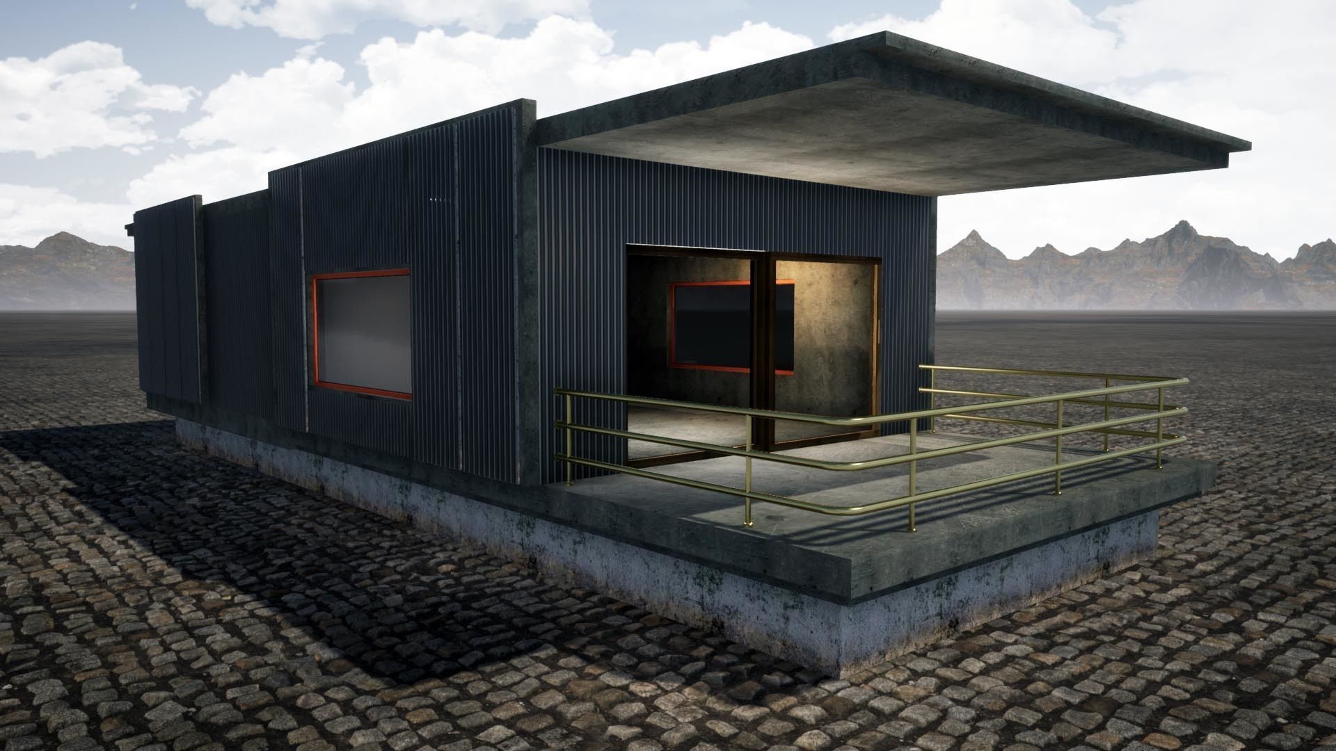 Urban Style House Free 3D model_3