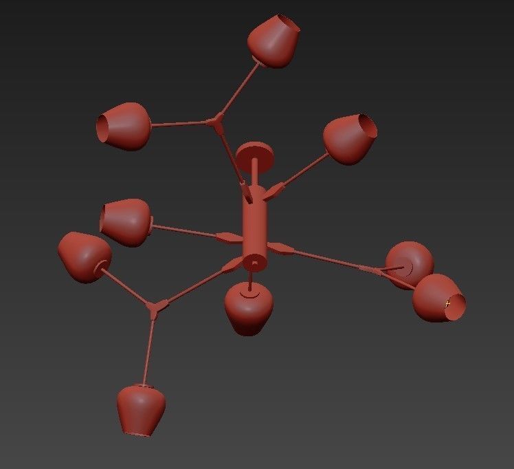 Finnegan 5 light 3D model_2