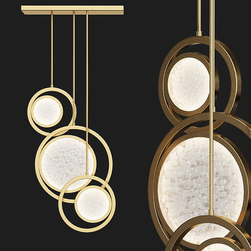Moon chandelier 3D model
