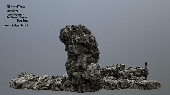 rocks rock Low-poly 3D model