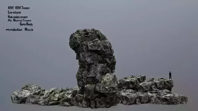 rocks rock Low-poly 3D model