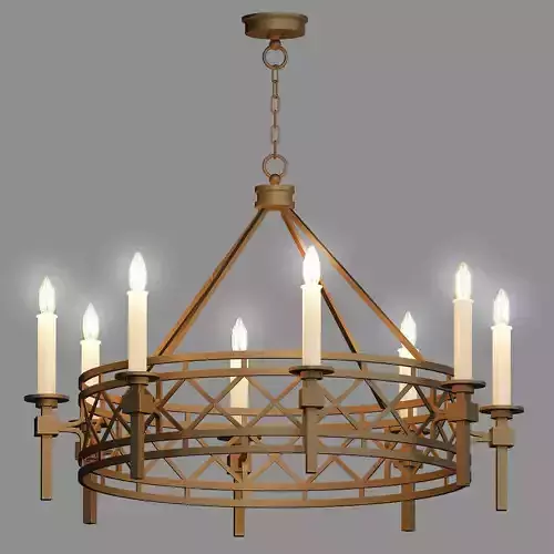 Cienfuegos chandelier with four candle holders