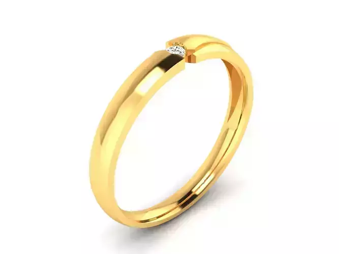 Women solitaire ring 3dm render detail 