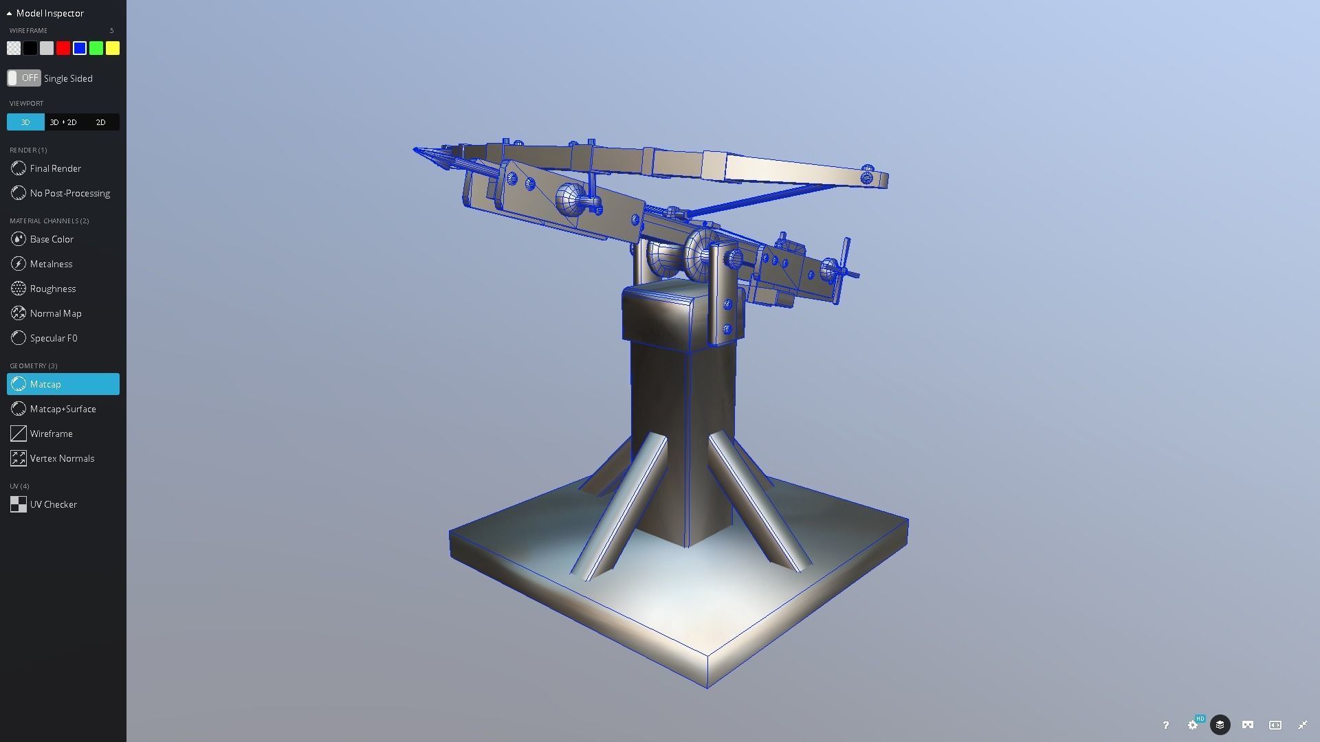 Medieval Siege Ballista Low-poly 3D model_3