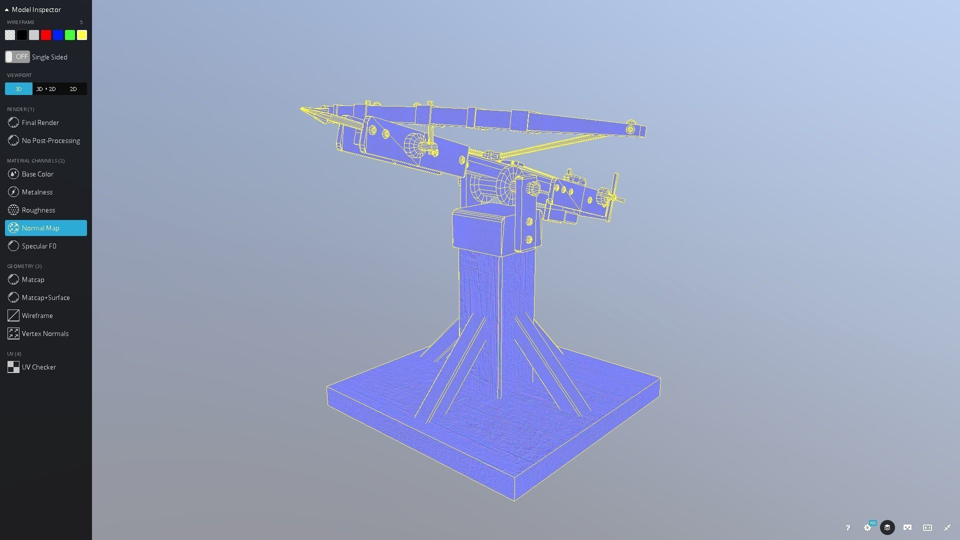 Medieval Siege Ballista Low-poly 3D model_5